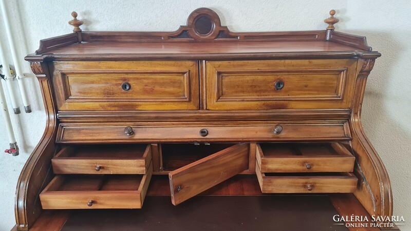 A623 antique Biedermeier style writing desk, secretary