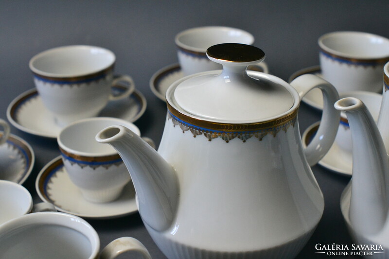 Old porcelain mocha set c.P colditz. Gdr