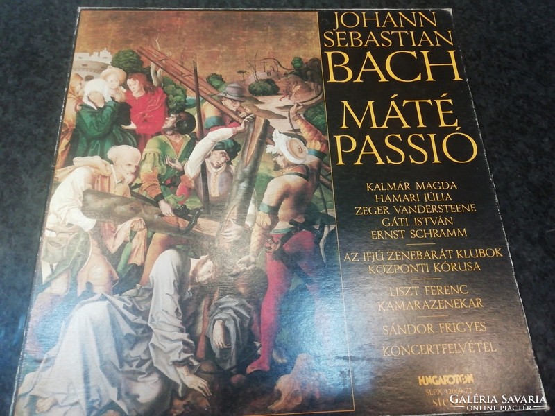 Johann Sebastian Bach - Máté passió bakelit lemez, 4db,1979