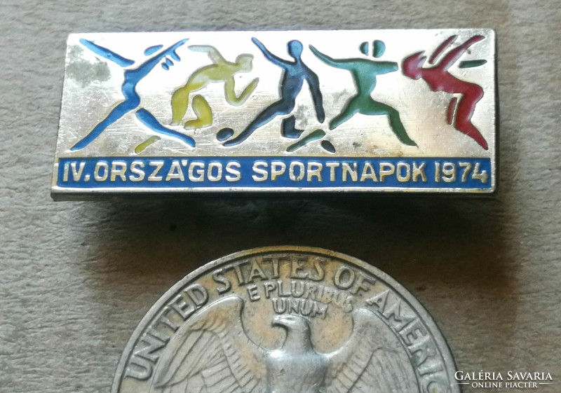 Pioneer - national sports days 1974 badge is rarer