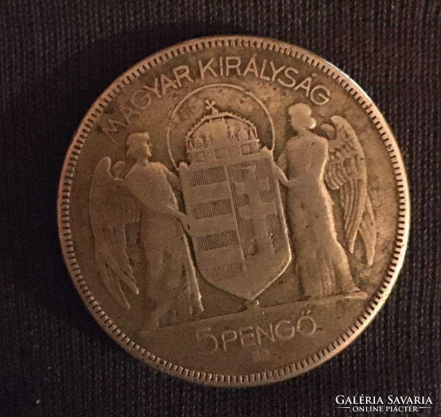 Ezüst 5 pengő 1930 (Horthy)