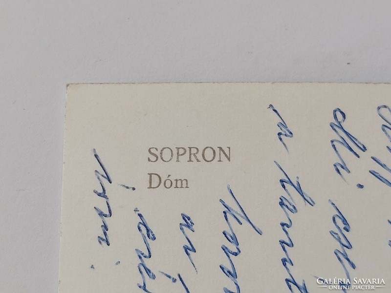 Régi képeslap fotó levelezőlap 1967 Sopron Dóm