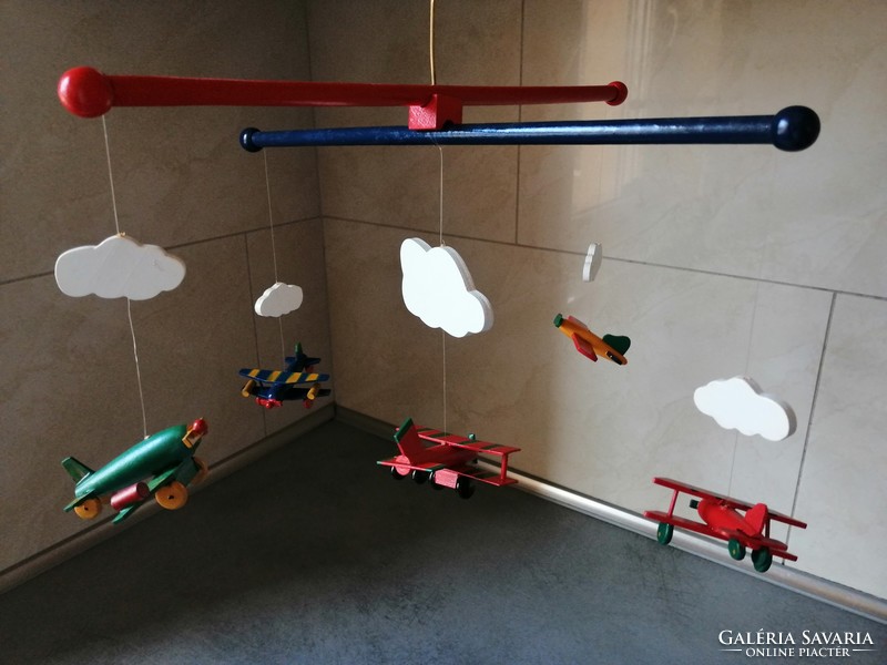 Children's room decoration, airplane rotating