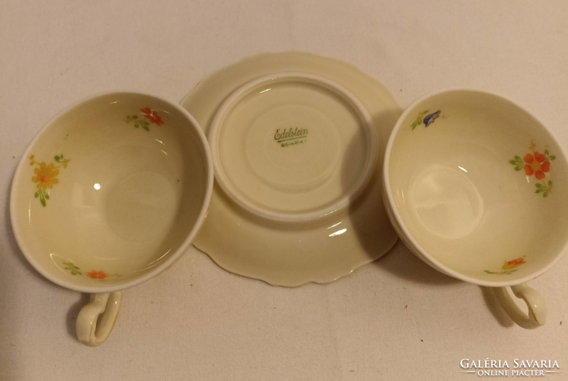 Edelstein Bavarian coffee cup (two cups one saucer)