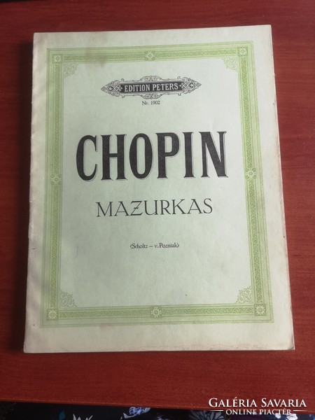 Sheet music Chopin mazurkas 152 pages