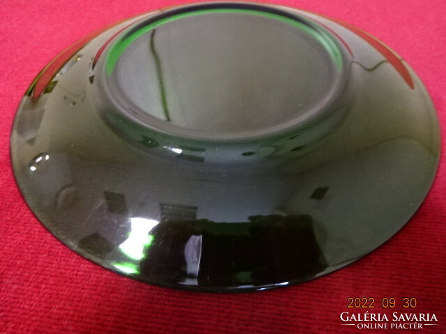 French green glass plate, diameter 22.5 cm. He has! Jokai.