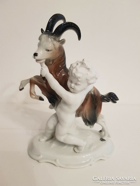 Putto with a goat
