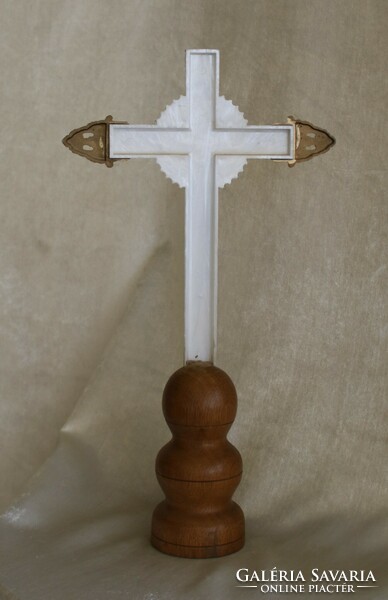 Katolikus kereszt régi darab -37cm