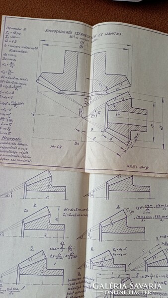 Retro technical drawings