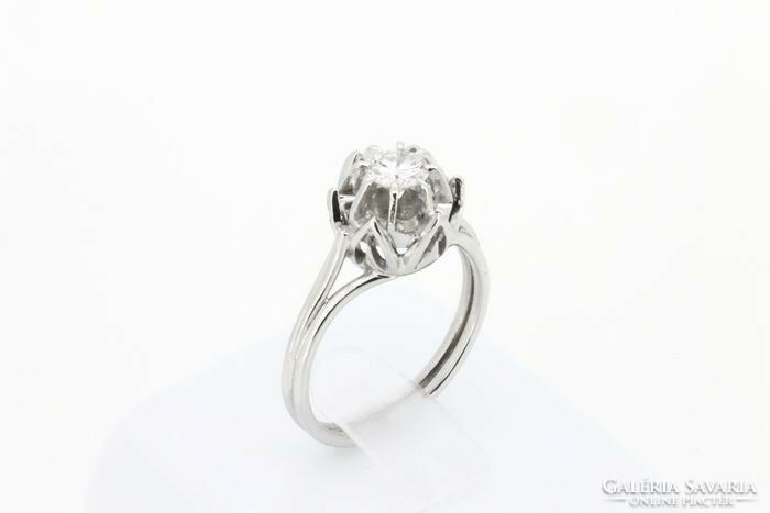 54 And 18k white gold Gyemany solitaire ring 0.30Ct brilliant