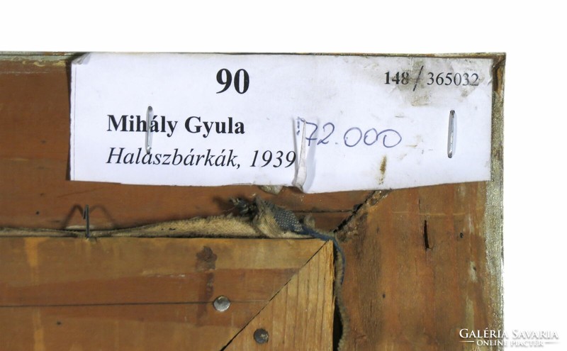 Mihály Gyula : "Halászbárkák" 1939