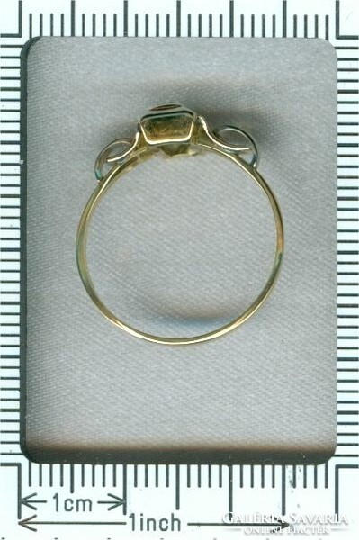 57 Es 18k diamond ring (pink cut) 1920 art deco