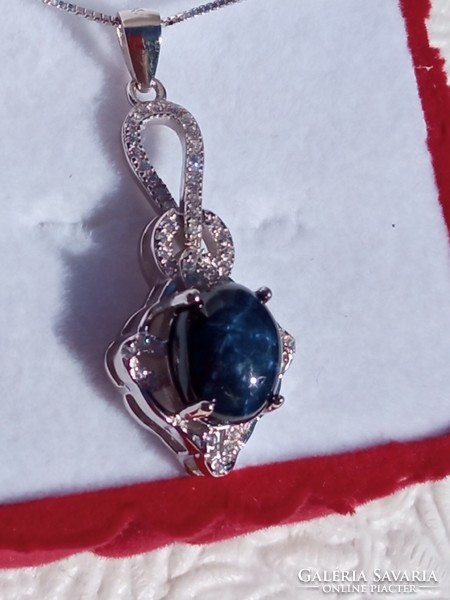 Star sapphire 925 silver pendant