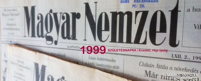 1999 január 13  /  Magyar Nemzet  /  Ssz.:  23233