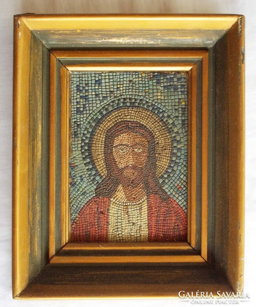 Icon depicting Christ unrolled from mosaics