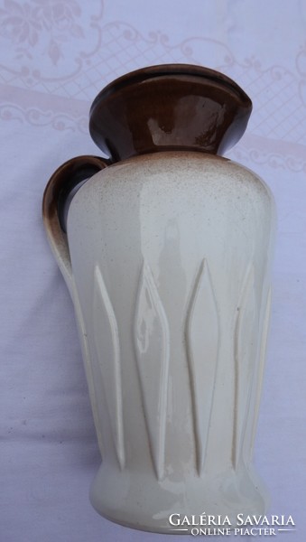 Vintage Austrian vase with handles - ceramic decanter - jug