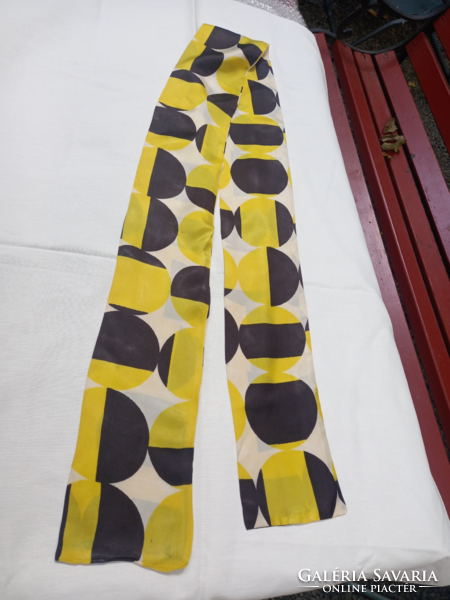 Midcentury design / női retro sál (180 cm hosszú), 70-es évek közepe