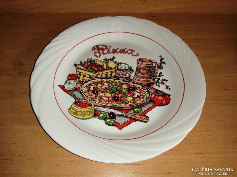 Pizza feliratú porcelán pizzás tányér 23,5 cm company diamond razgrad  (2p)