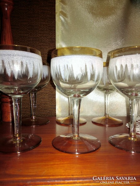 Glass wine, champagne glass set