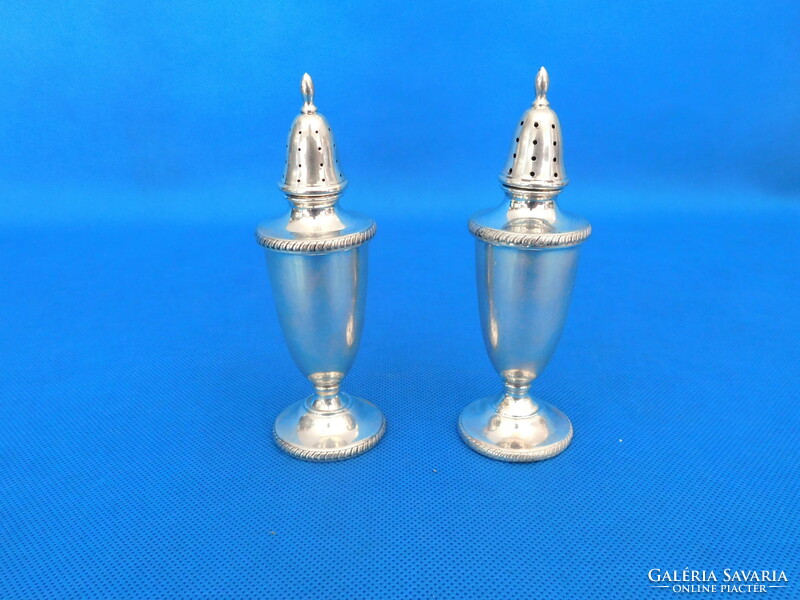 Silver English 925 sterling spice holder pair 98 gr