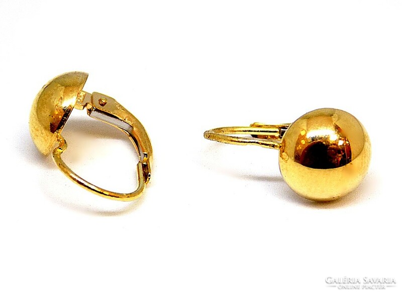 Golden lens earrings (zal-au105889)