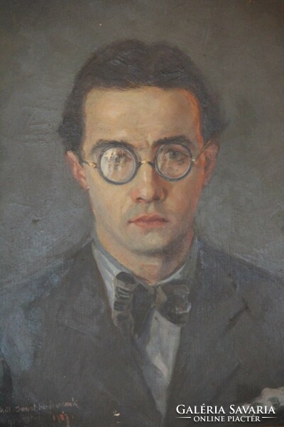 Nagy István szignóval - Férfi portré
