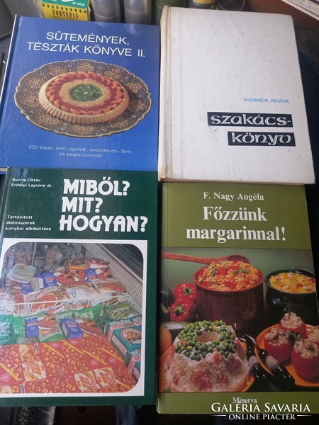 4 old, retro cookbooks (1965-1983)