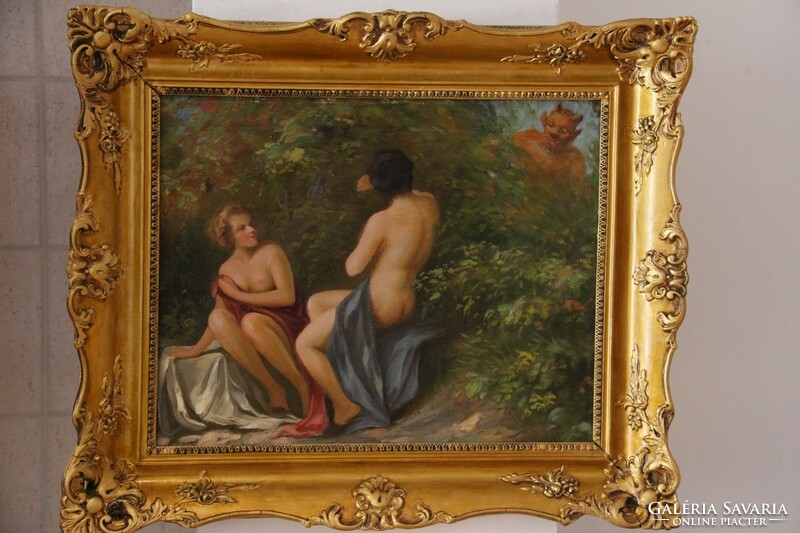 Unknown painter - faun and nymphs