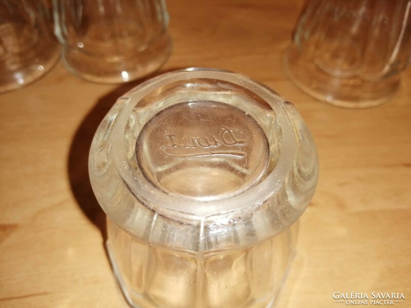 Antik jelzett üveg kávés pohár 4 db egyben (4/K)