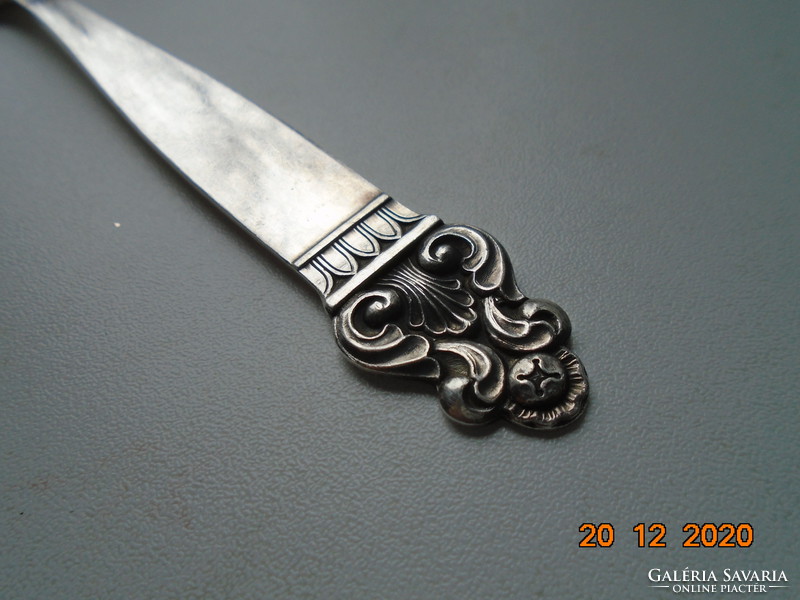 Norvég ezüstlemezes  kanál VIDAR  mintával