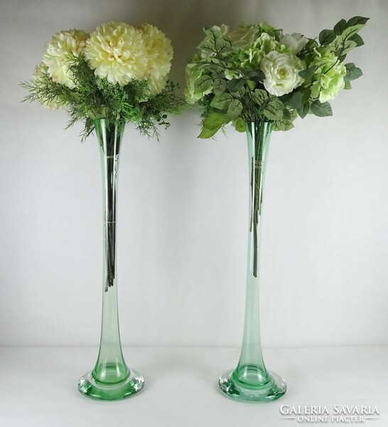 1K607 wedding flower decoration flower bouquet glass vase pair 100 cm