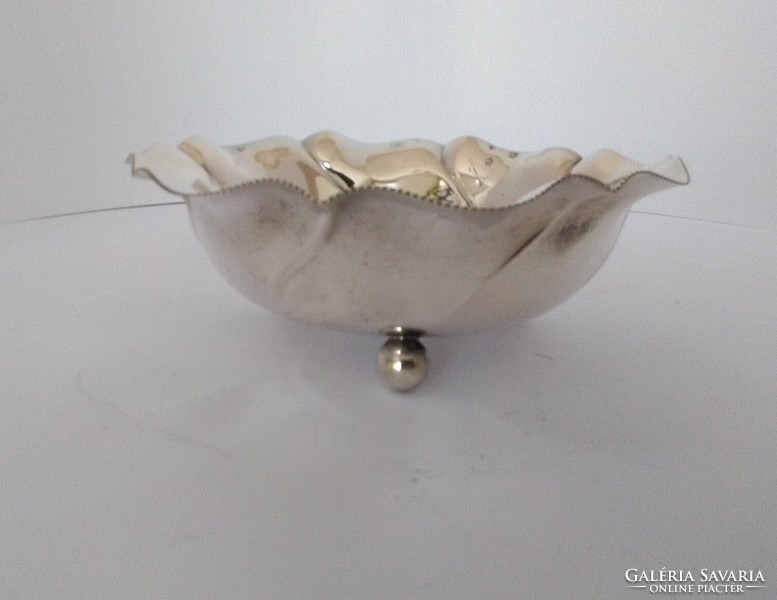 Silver serving bowl art-deco