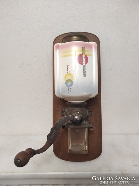 Antique small coffee grinder art deco wall mounted porcelain coffee grinder 918 6041