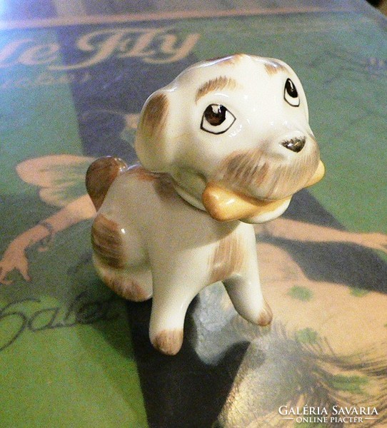 Retro porcelán mozgó fejű kutya