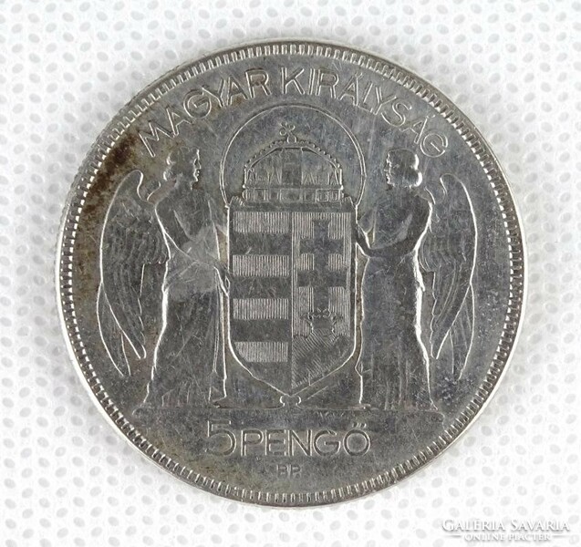 1K814 horthy 5 pengő 1930 berán 25g special piece!
