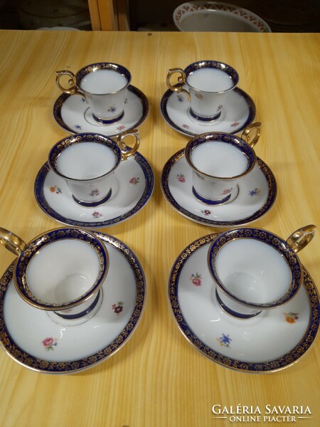 German, germany pm. Martinroda set of 6 mocha porcelains.