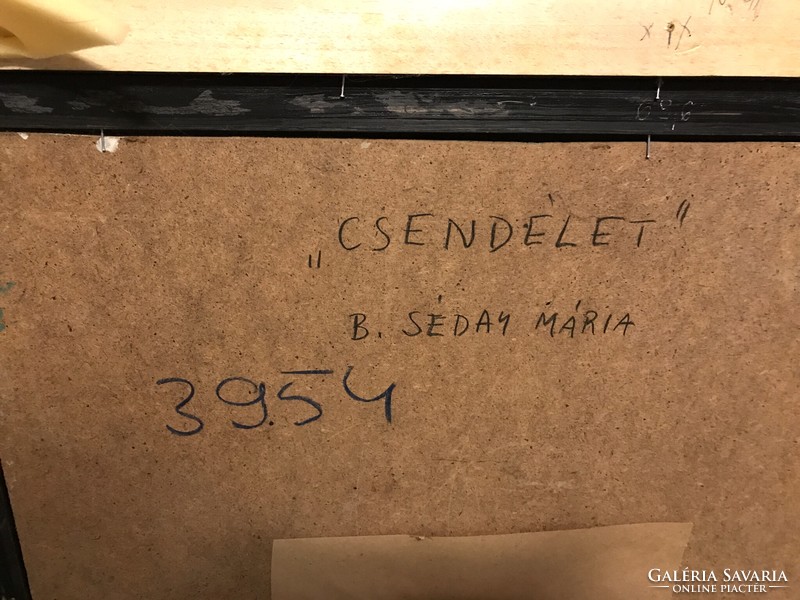 B. Séday Mária : Csendélet (Képcsarnokos festmény)