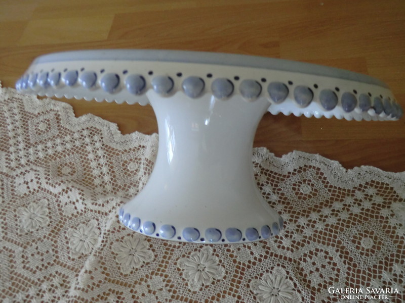 Rarity cake stand unique handmade ceramic Italian Elisabeth Roache 24 cm