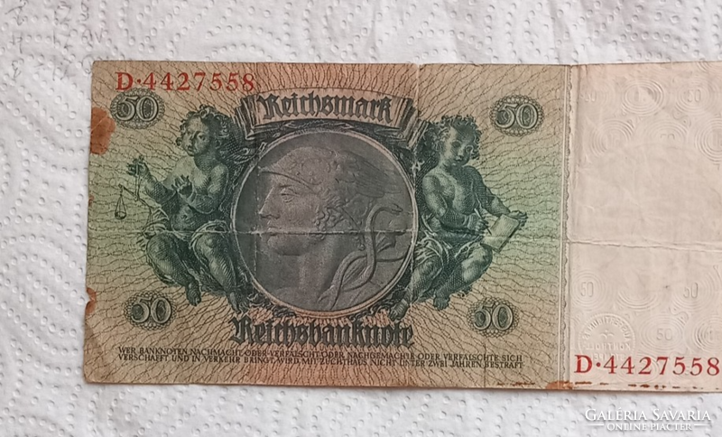 Old German 50 rentenmark /1933/ banknote
