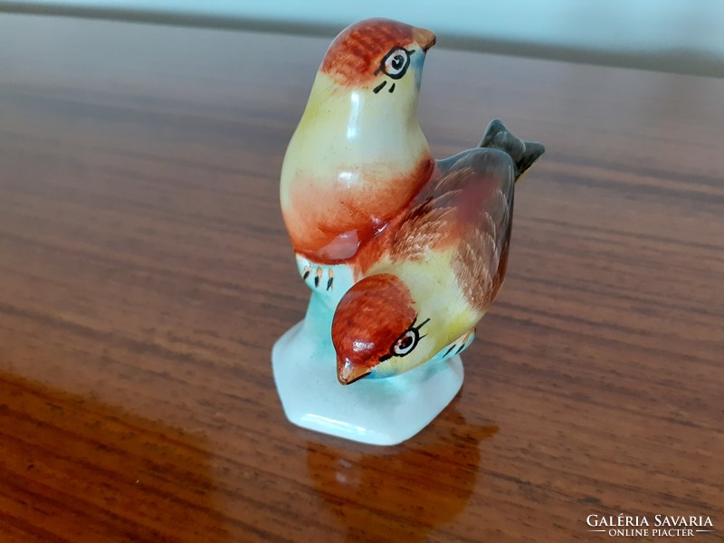 Régi Bodrogkeresztúri kerámia madár pár figura