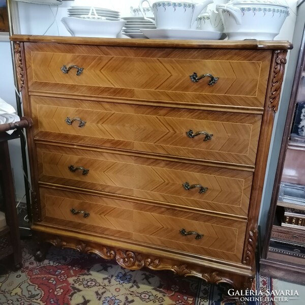4-drawer neo-baroque chest of drawers