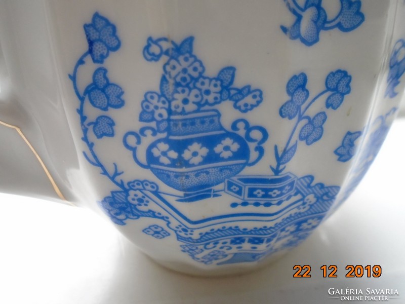 "China Blau"(=kínai kék) mintával antik bordázott kiöntő