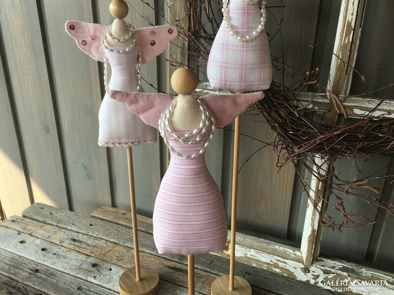 Handcrafted textile angels/pcs
