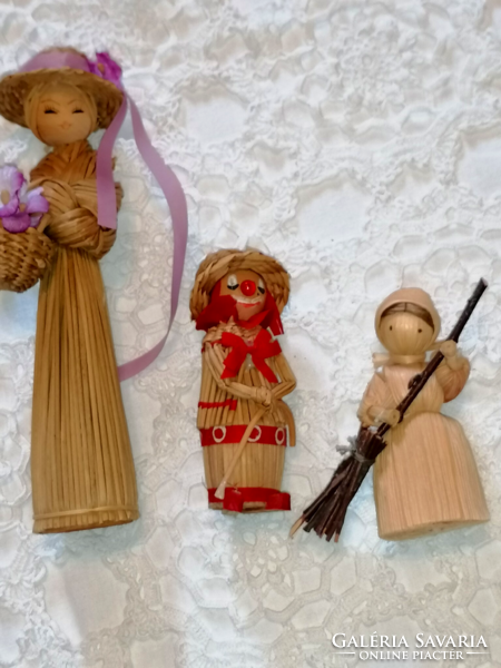 Handmade straw ornament dolls, for decorative purposes 16.