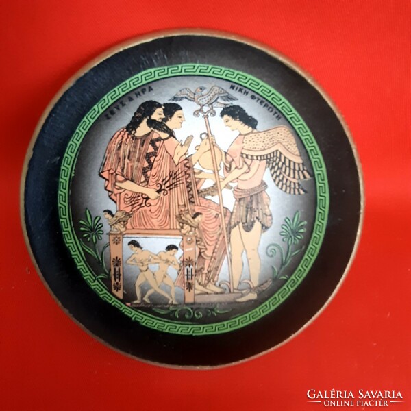 Greek ceramic plate, decorative plate, bowl, ring holder