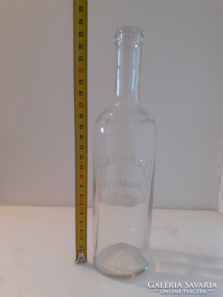 Old bottle j. Zwack & co. Glass with Budapest hungary inscription