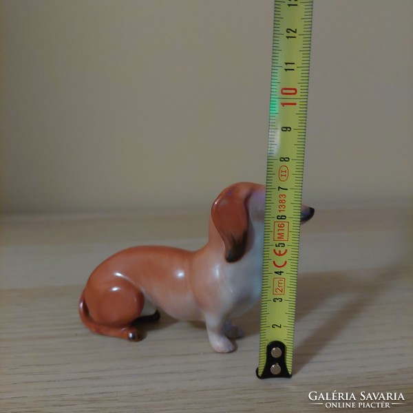Buza brown aquincum dachshund dog figurine