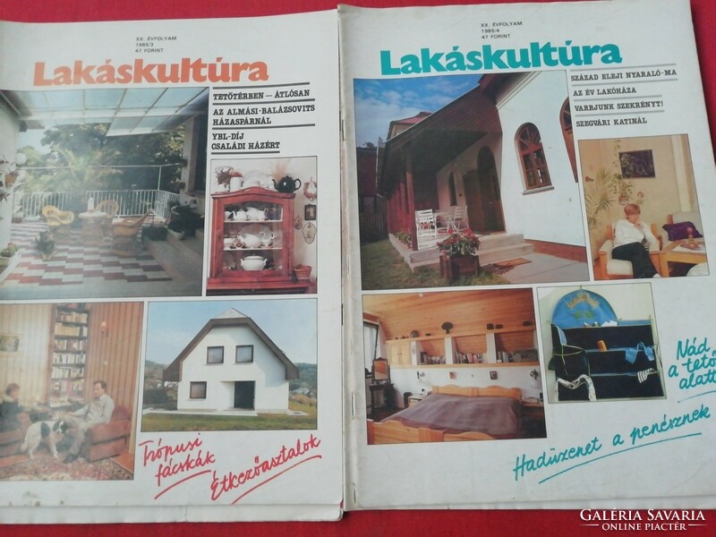 Retro Lakáskultúra magazinok, újságok, 15db