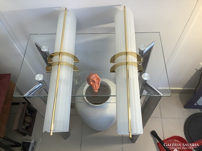 Nagyméretű 53 cm-es minőségi Garcia Garay posztmodern falilámpa pár modern design kedvelőknek