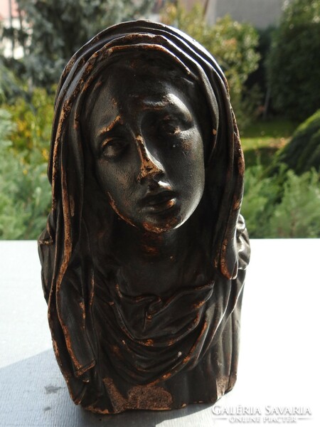 Antique xix. Century cast Virgin Mary - bust